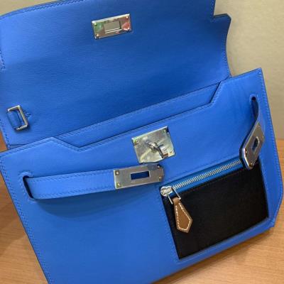 wholesale quality hermes kelly depeches colormatic swift blue hydra noir